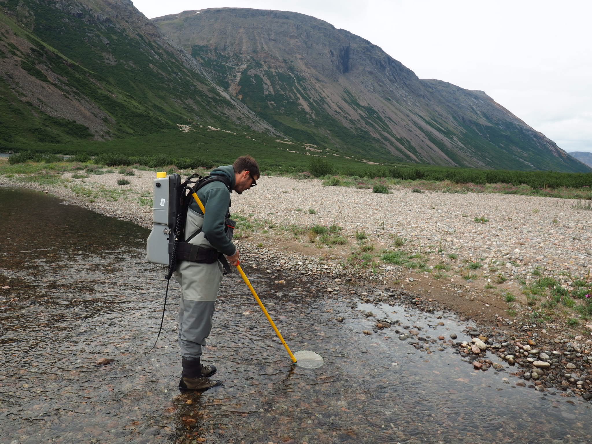 Field research in a northern river landscape