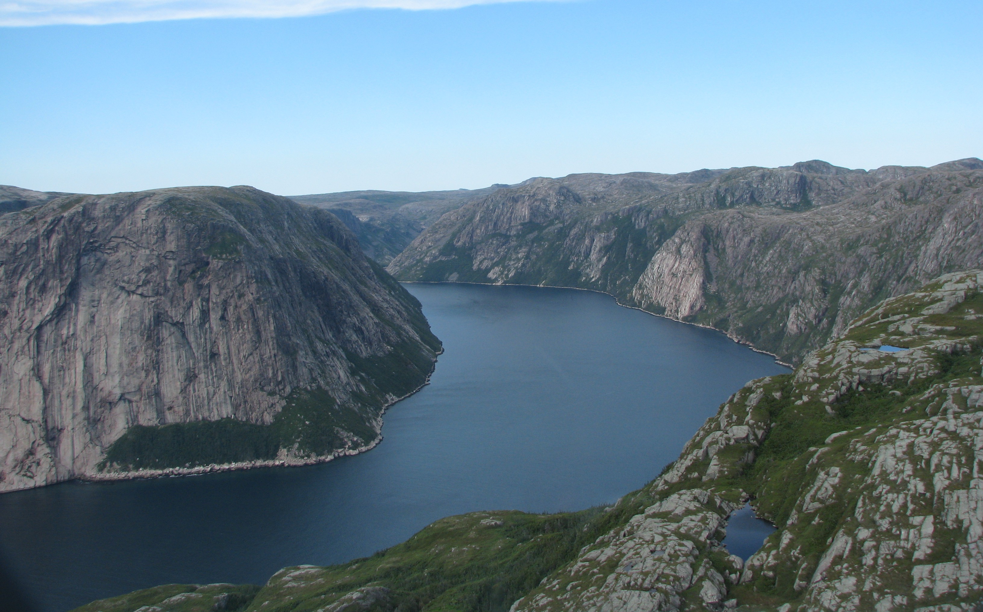 View from the helicopter when flying in to remote fieldwork